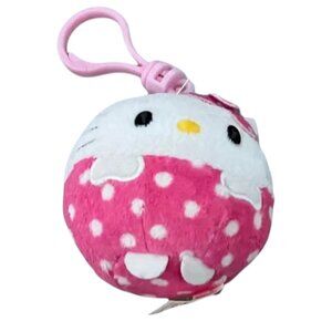 Ty Beanie Ballz Hello Kitty Keychain - 2.5" Plush Clip - Retired